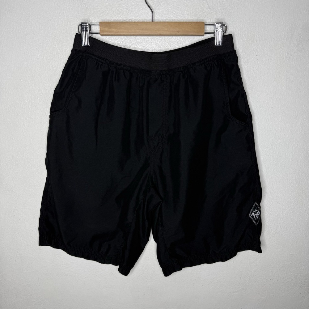 Prana Black Pull On Athletic Shorts Elastic Waist Men's Large Outdoor Gorpcore